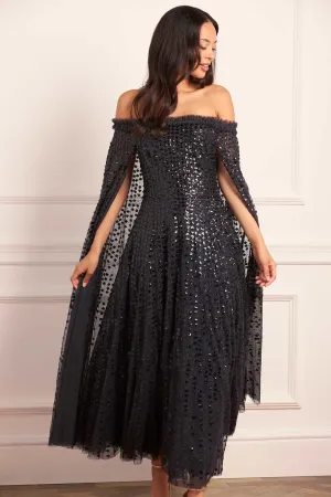 Lightweight Layer Versatile and Comfortable Raindrop Cape Ankle Gown