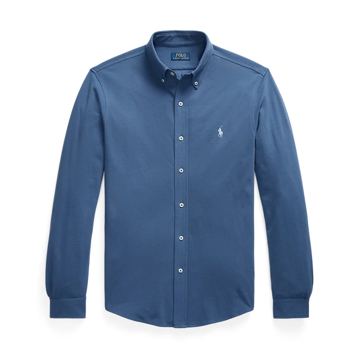 Tagless Comfort Odor-resistant Ralph Lauren - Featherweight Mesh Shirt in Blue
