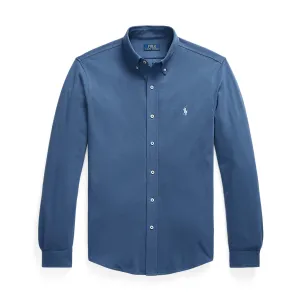 Ralph Lauren - Featherweight Mesh Shirt in Blue Trendy Vibe Light and Comfortable