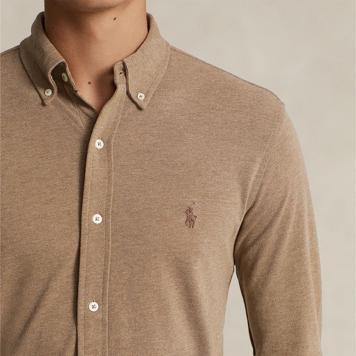 suitable for all genders Sport Performance Ralph Lauren - Featherweight Mesh Shirt in Brown