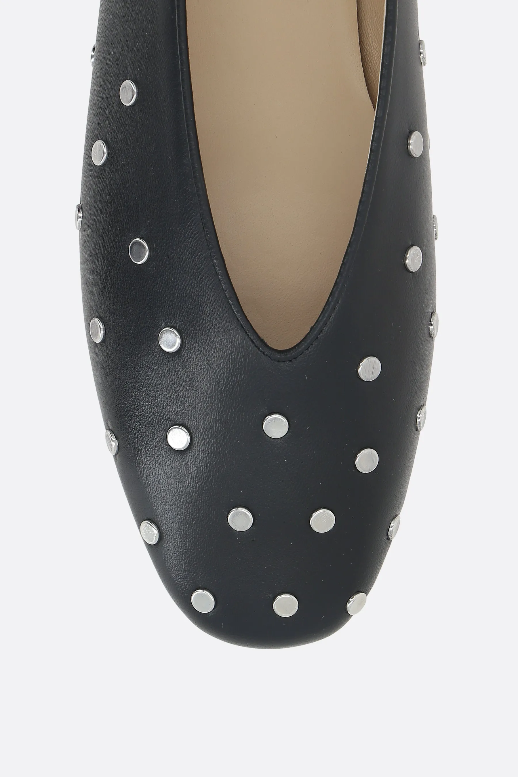 Regency slippers in studded leather PU material