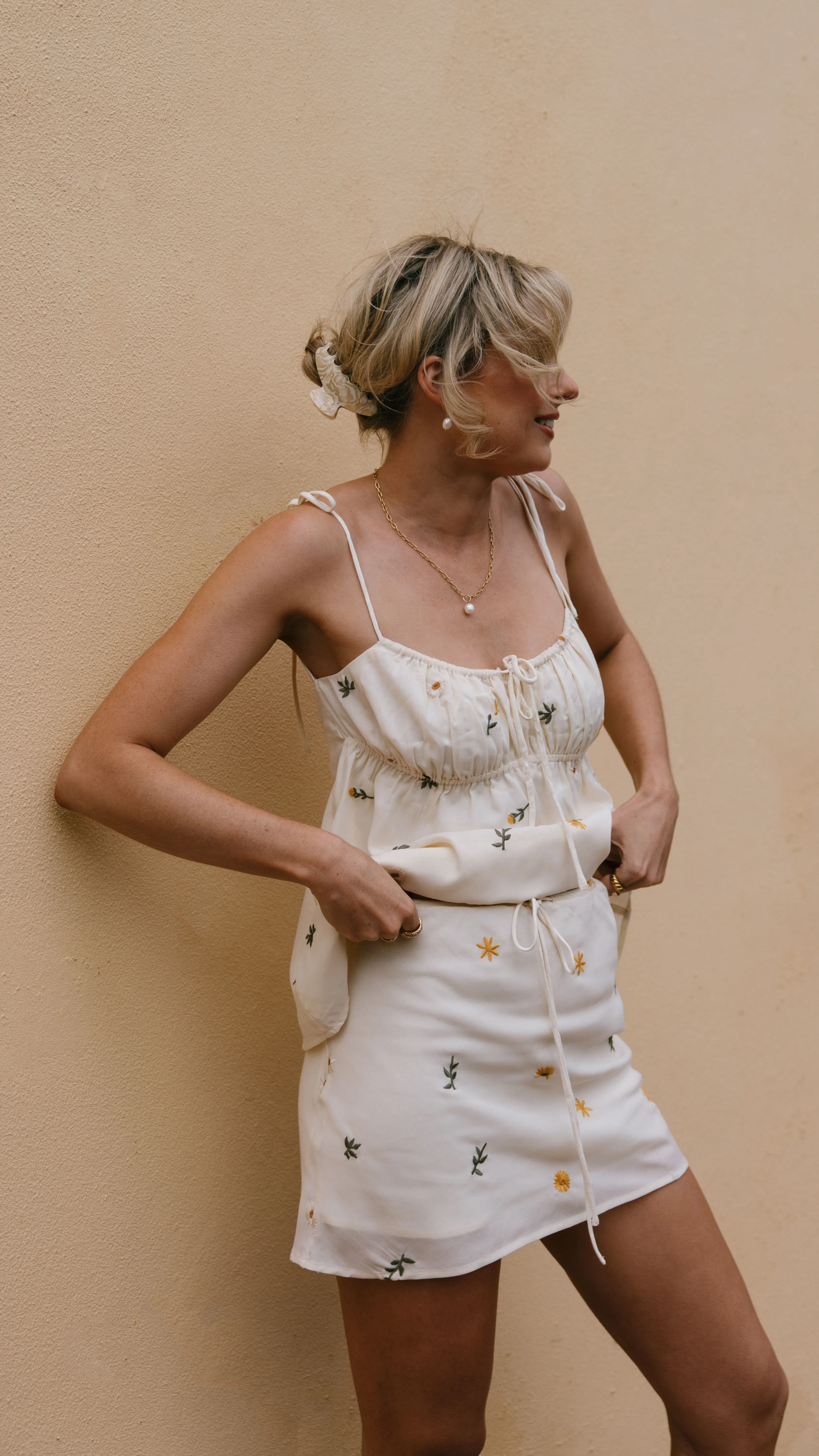 Ebru Top - Leilani Print Flatlock stitching Design Soul