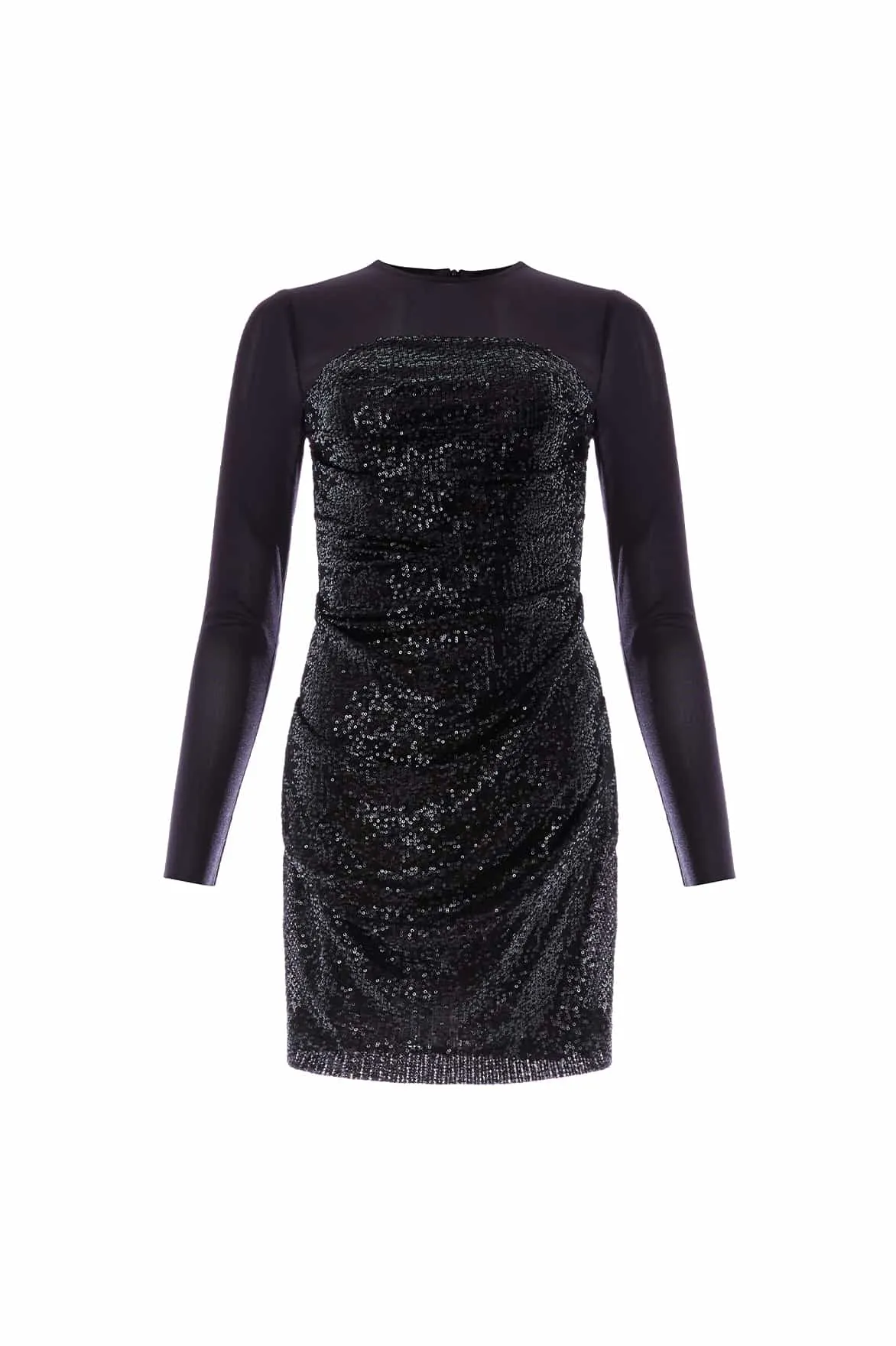 Josephine Long Sleeve Micro Mini Dress Hook-And-Eye