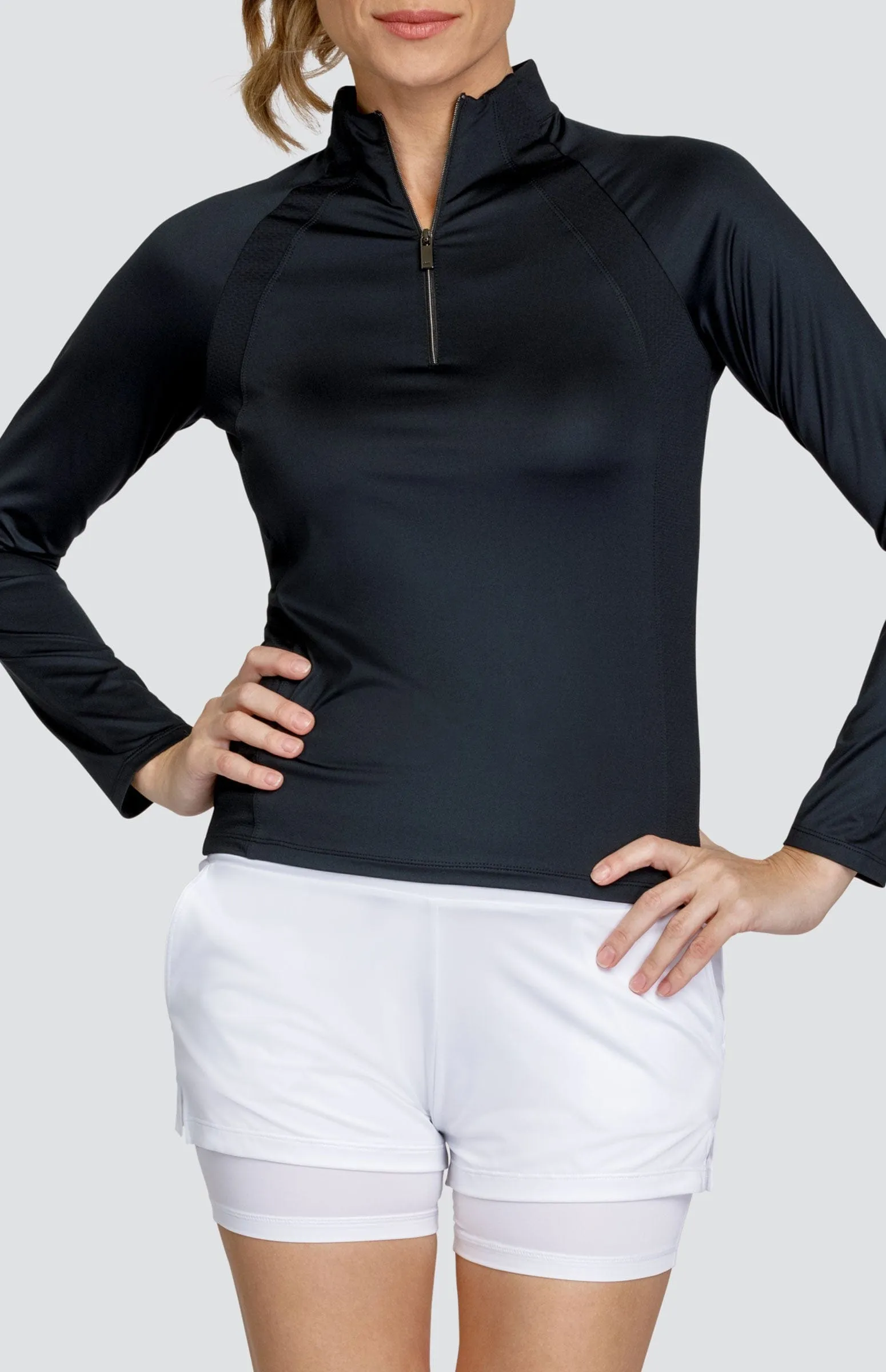 Breathable Fit Leisure Wear Imelda Top - Onyx Black - FINAL SALE