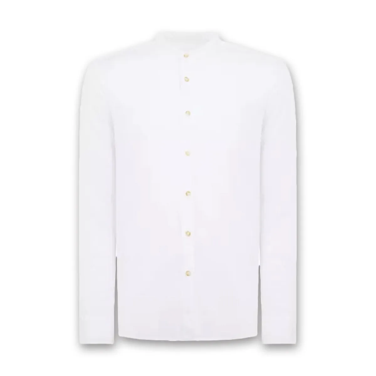 Remus - Regular Fit Tencel-Blend Shirt in White Relaxed Comfort Fit