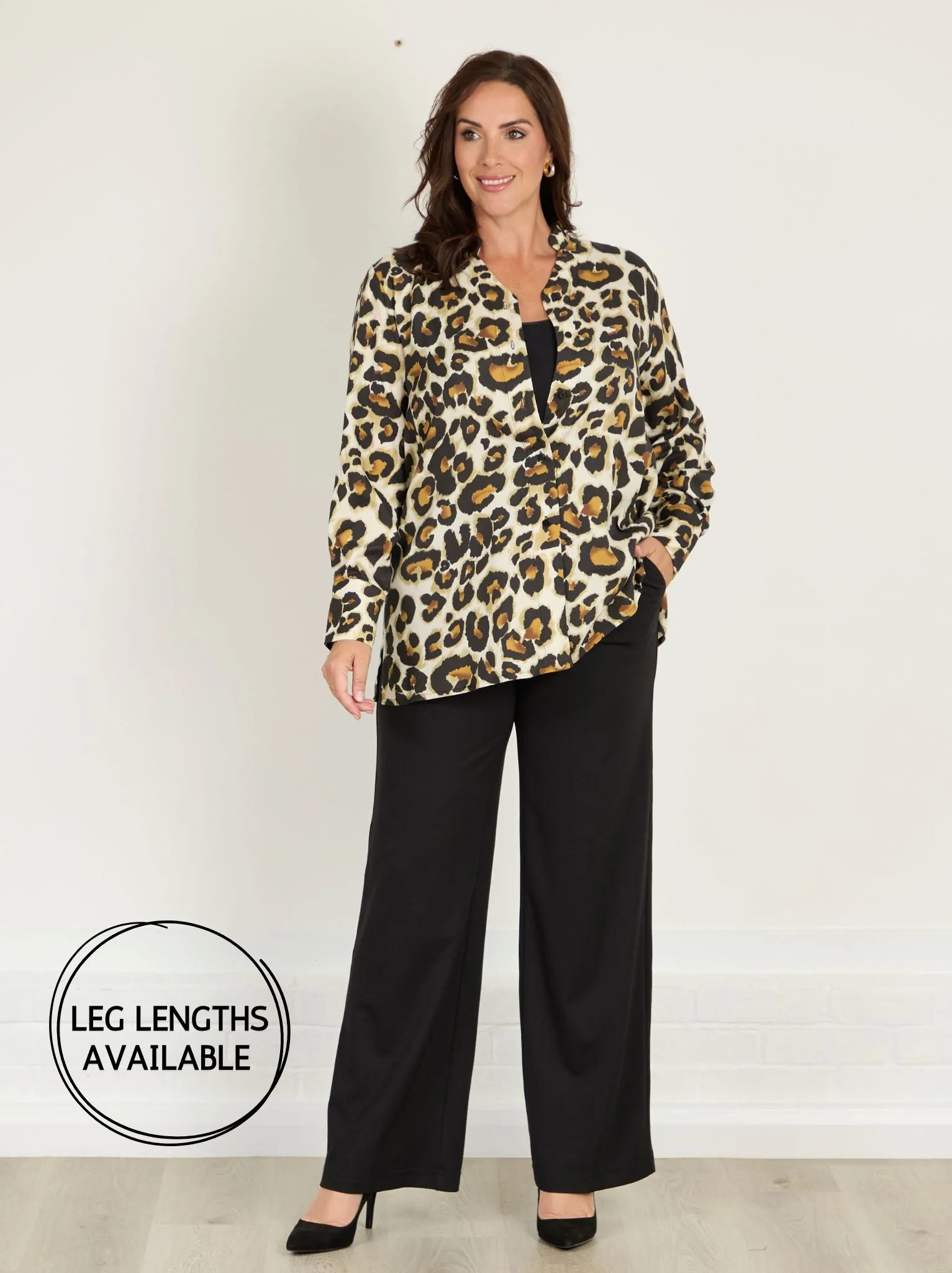 Core Stretch Blackout fabric Rita Ponte Di Roma Trouser - Black