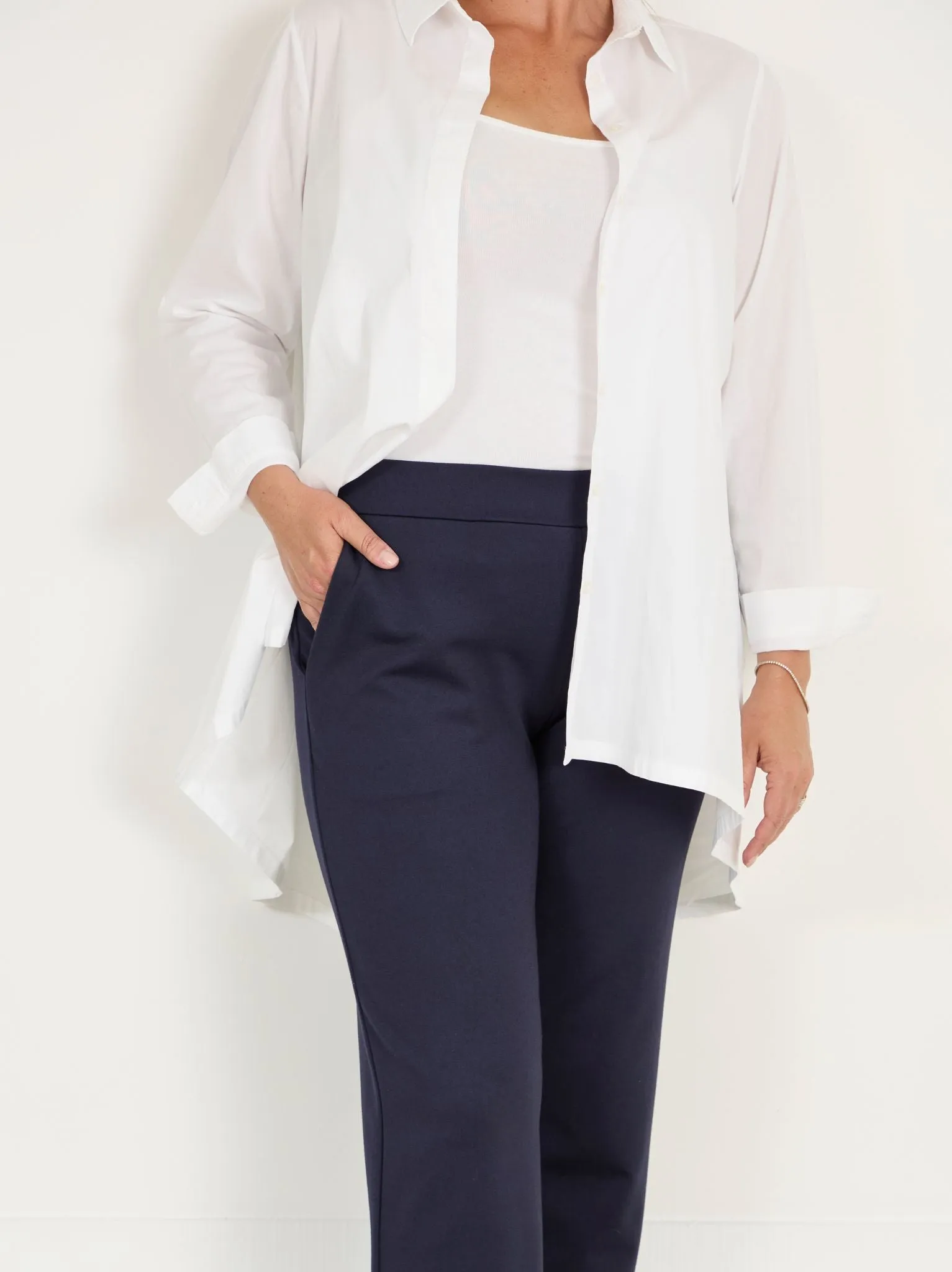 Roberta Ponte Di Roma Trouser - Navy Active Appeal