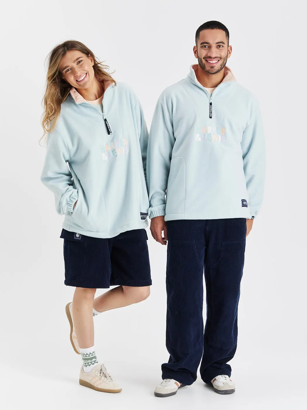 Robin 1/4 Zip Fleece Pale Sage Trail Friendly Muted Style