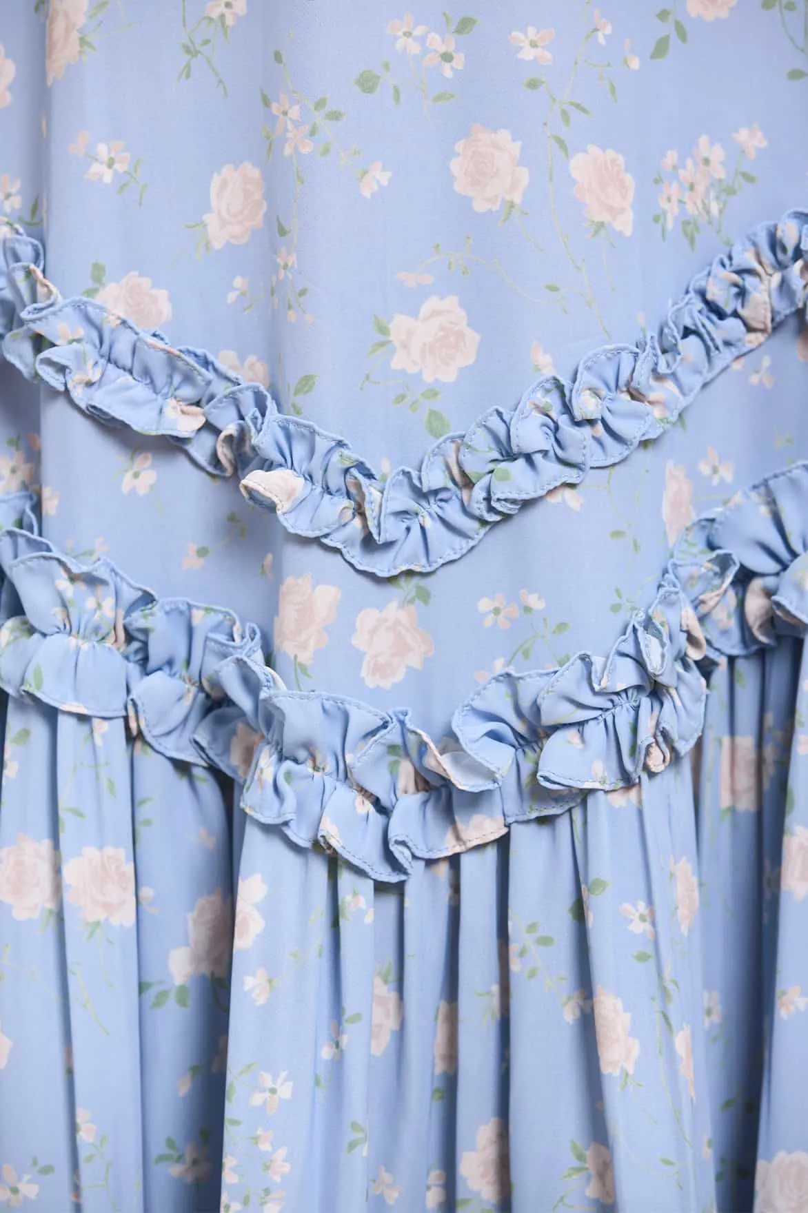 Simple formal dress Rose Ditsy Satin V-Neck Ballerina Dress