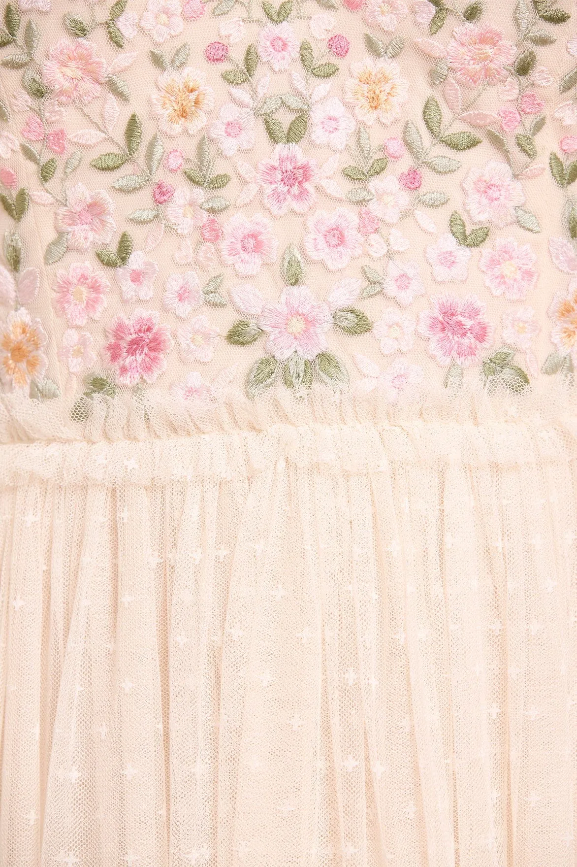 Rosie Lace Bodice Short Sleeve V-Neck Ballerina Dress Fresh Motion Versatile party outfit