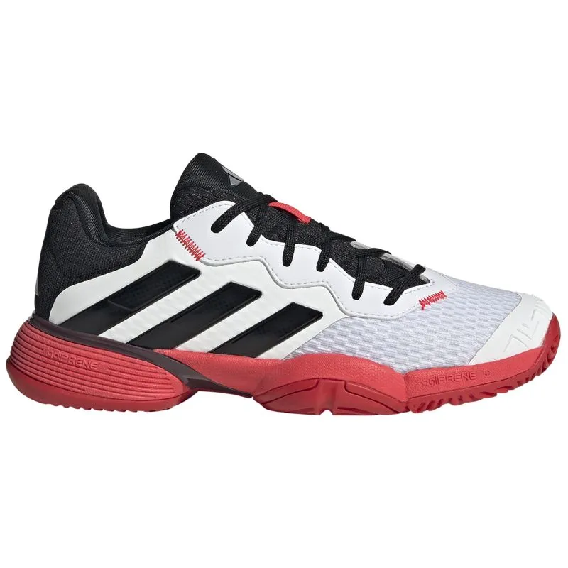 Adidas Barricade Kids Tennis Shoes Orthopedic Design Perforated Eyelet Design