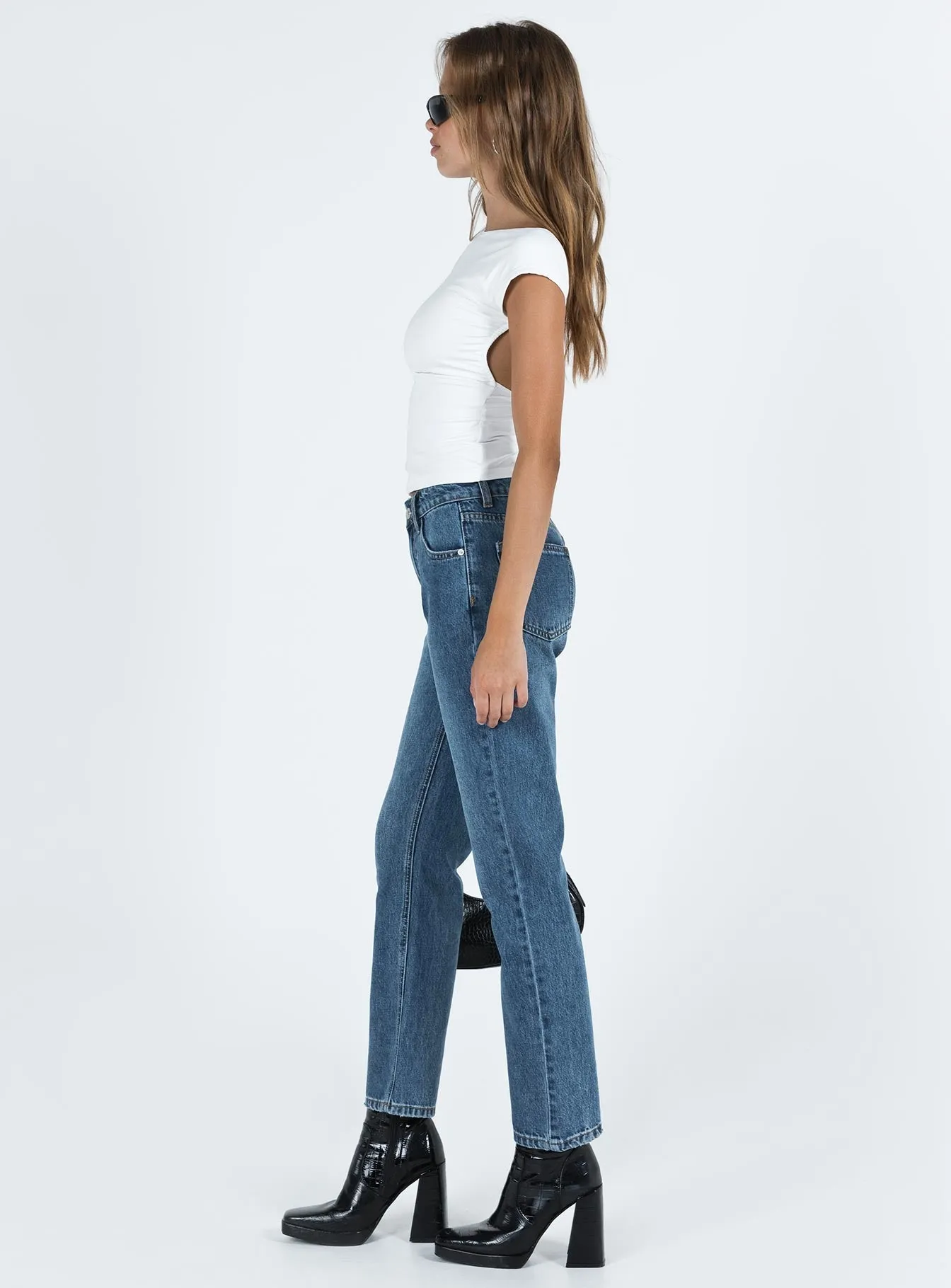 Noakes Jeans Mid Wash Denim Trendy Sunny Vibes