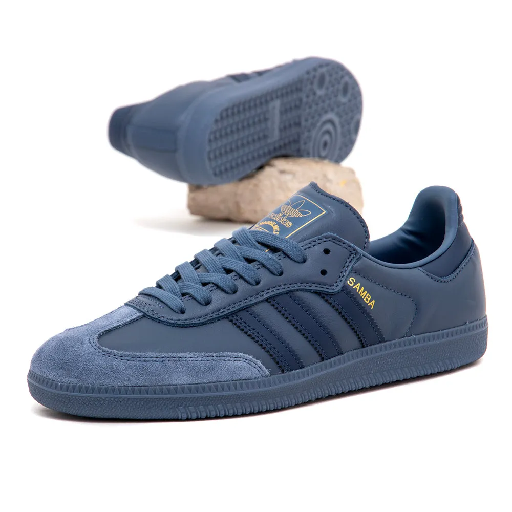 Silent Walk Stretch Fabric Travel Light Samba Adv (Preloved Ink / Preloved Ink / Gold Metallic) (S)