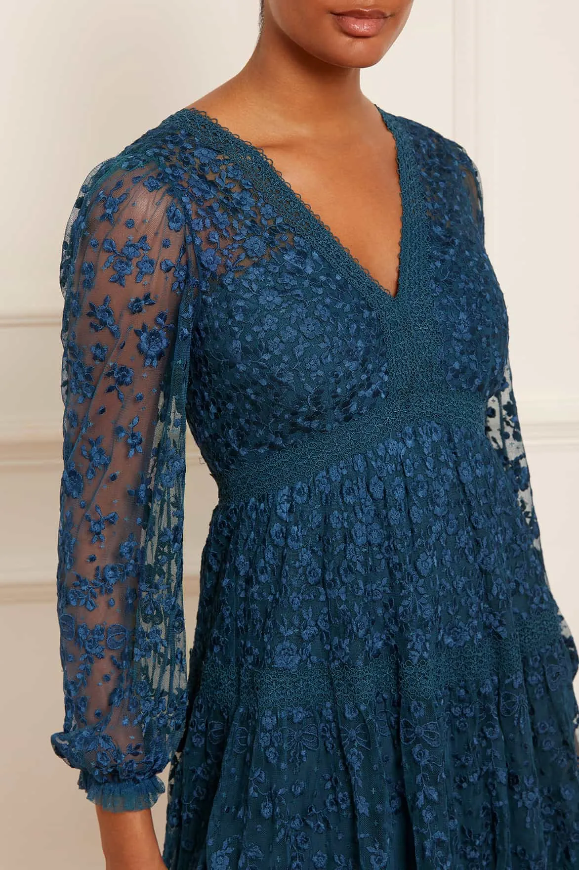 Celestia Ribbon Ankle Gown Elegant Wearable Soft Movement