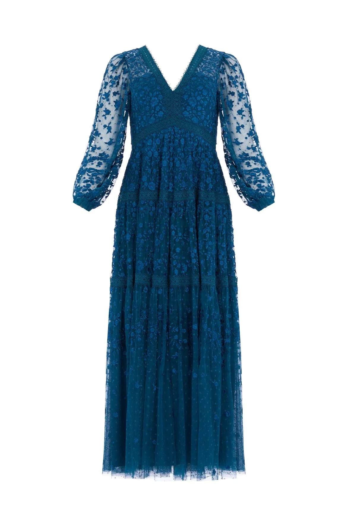 Celestia Ribbon Ankle Gown Delicate Finish