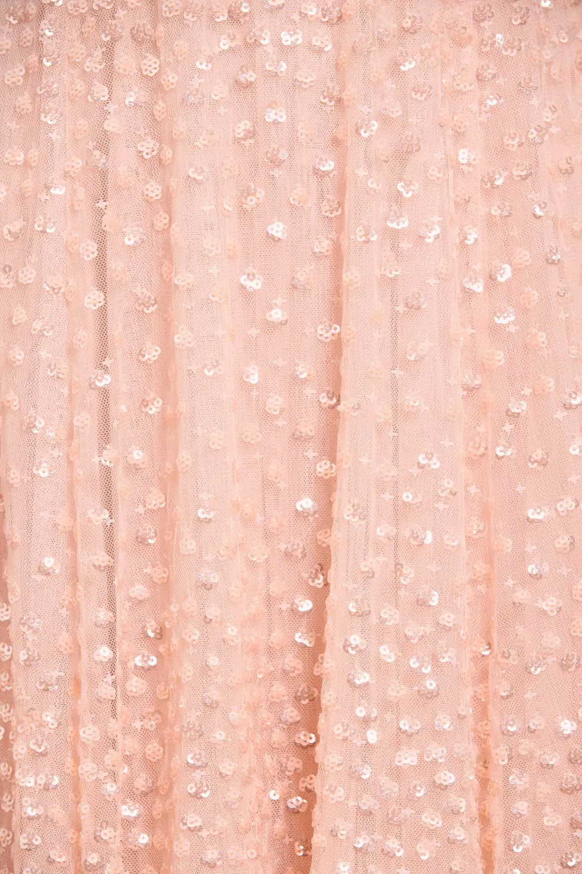 Glam Touch Smart Look Scatter Dot Round Neck Short Sleeve Ankle Gown