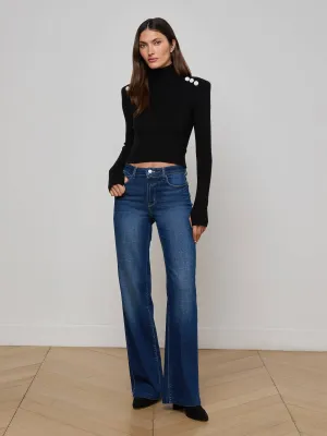 Artist Vibe Travel Outfit Chill Outfit Relaxed Style Earthy Scottie Wide-Leg Jean