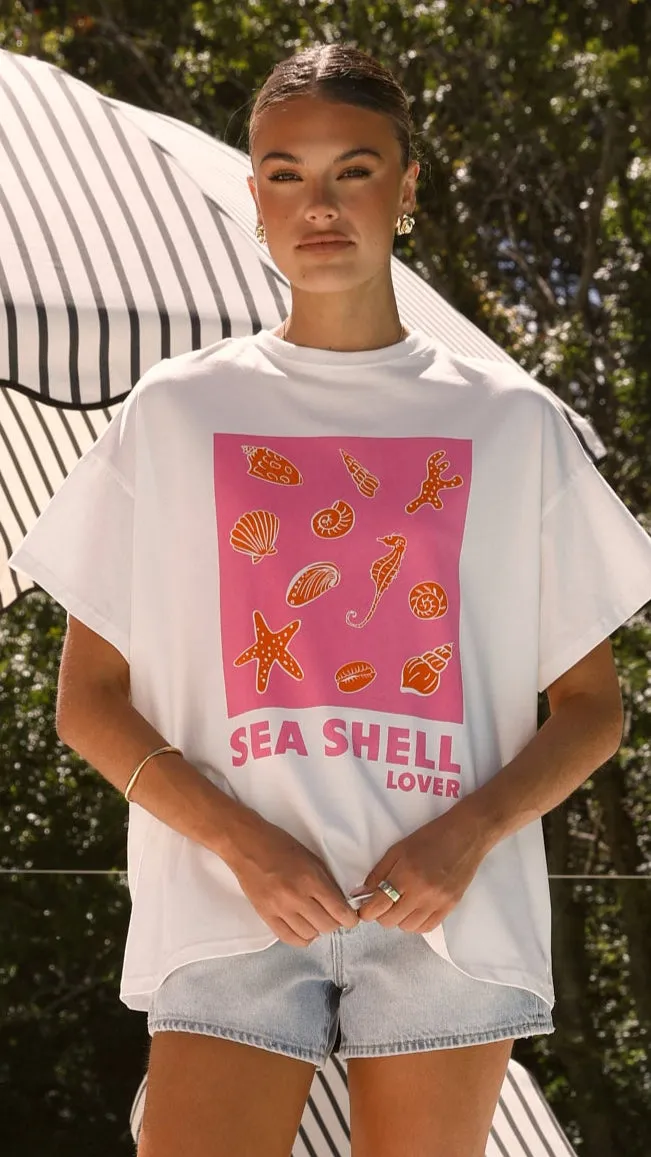 Seashell Lover Tee - White Planet Care
