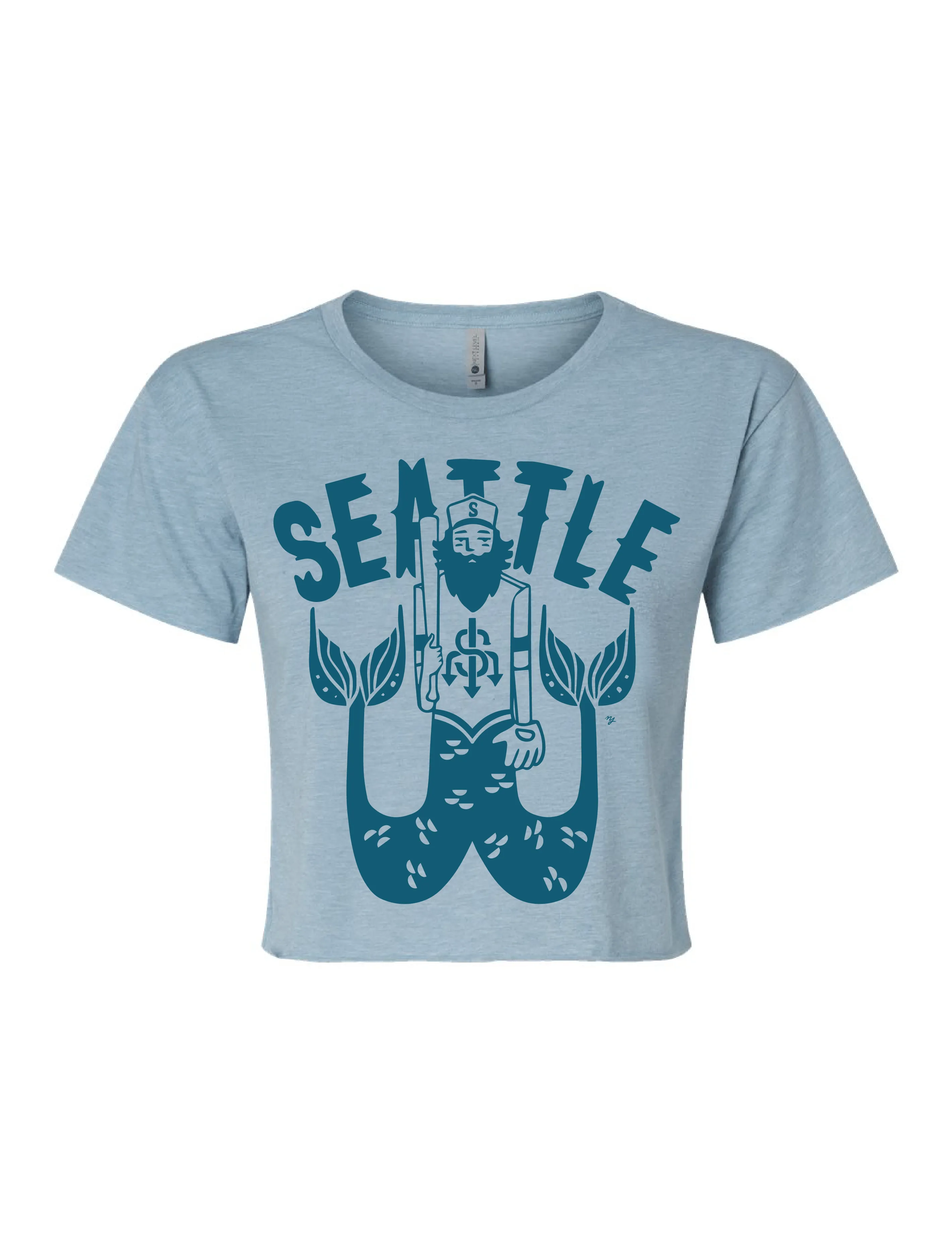 Seattle Triton ?? Cropped T-Shirt Cozy Layers Anti Static Finish