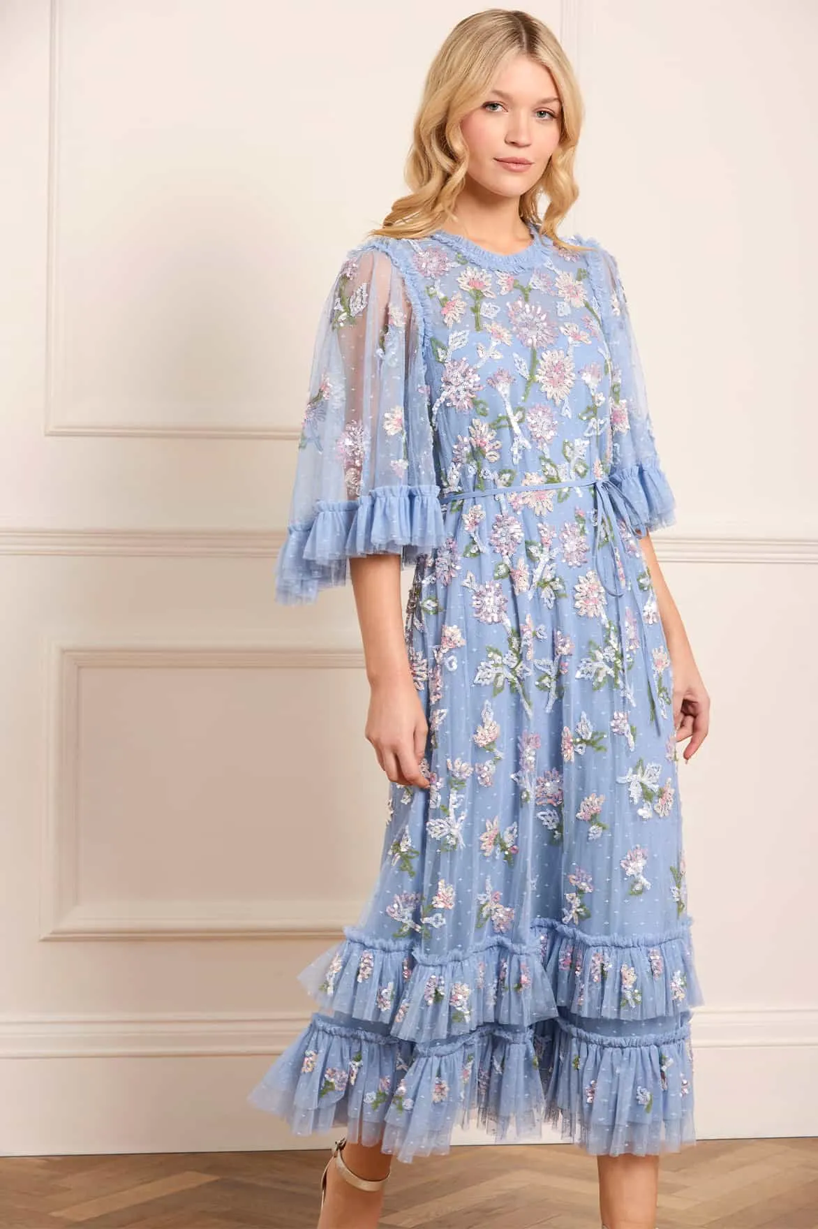 Sequin Dandelion Gloss Ballerina Dress Vibrant Colors