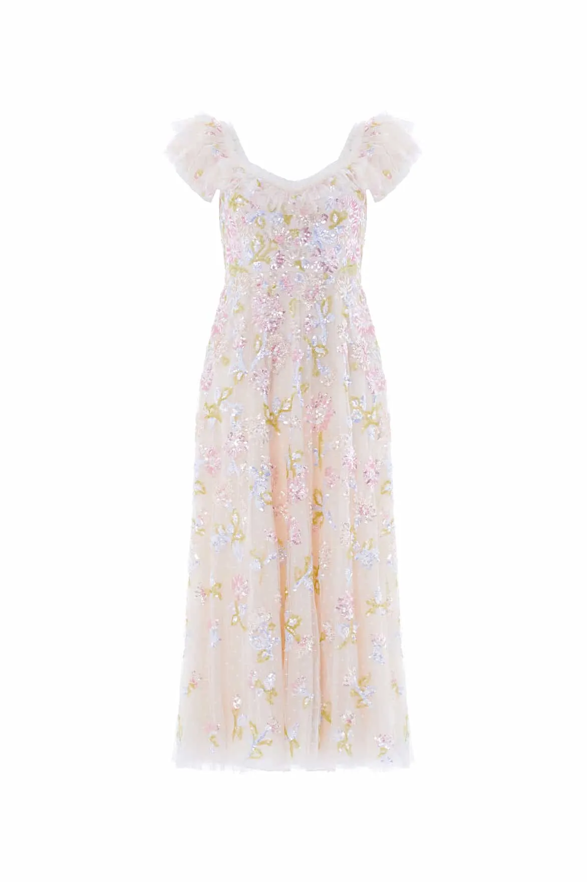 Sequin Dandelion Ruffle Ballerina Dress Love Soft