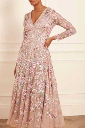 All-day style Sequin Paradise Long Sleeve Gown
