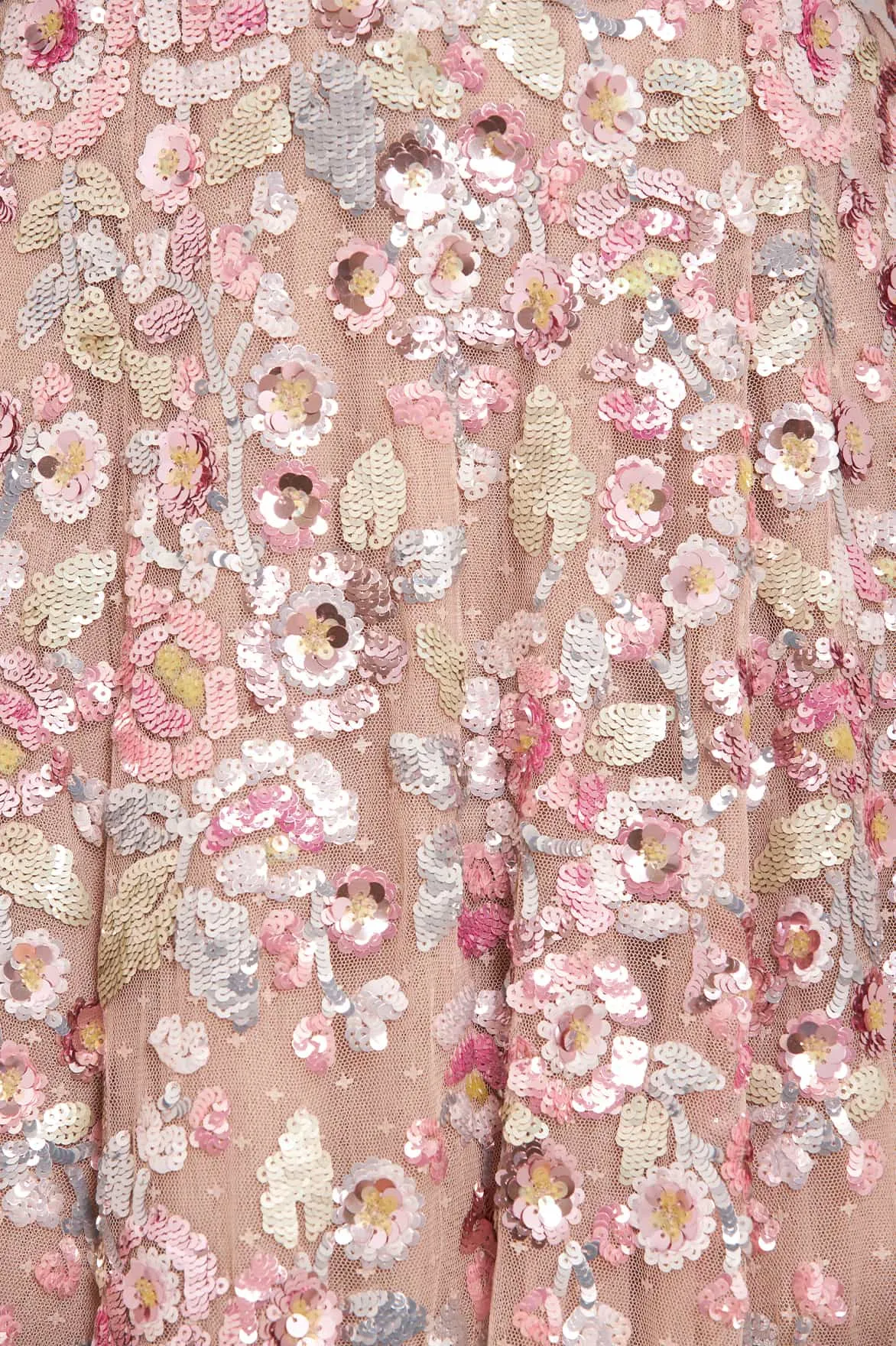 Stylish Waistband Design Sequin Paradise Long Sleeve Gown