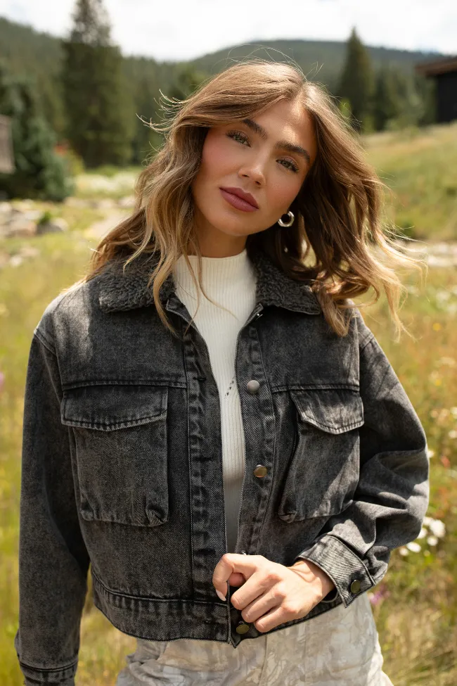 Comfortable Urban Piece Mold resistant Milan Black Denim Jacket