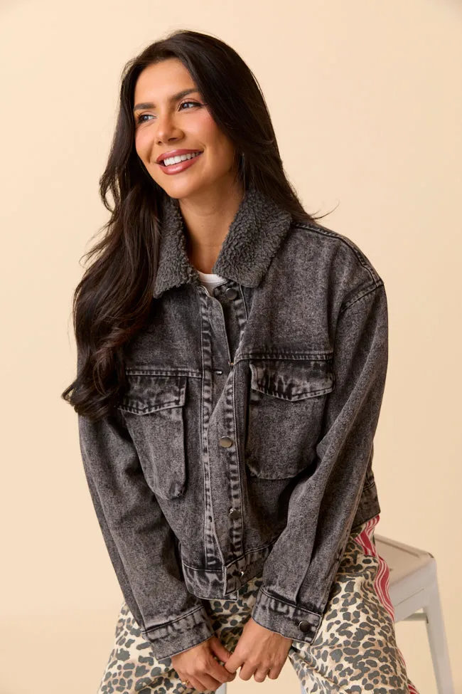 Casual Staple Milan Black Denim Jacket