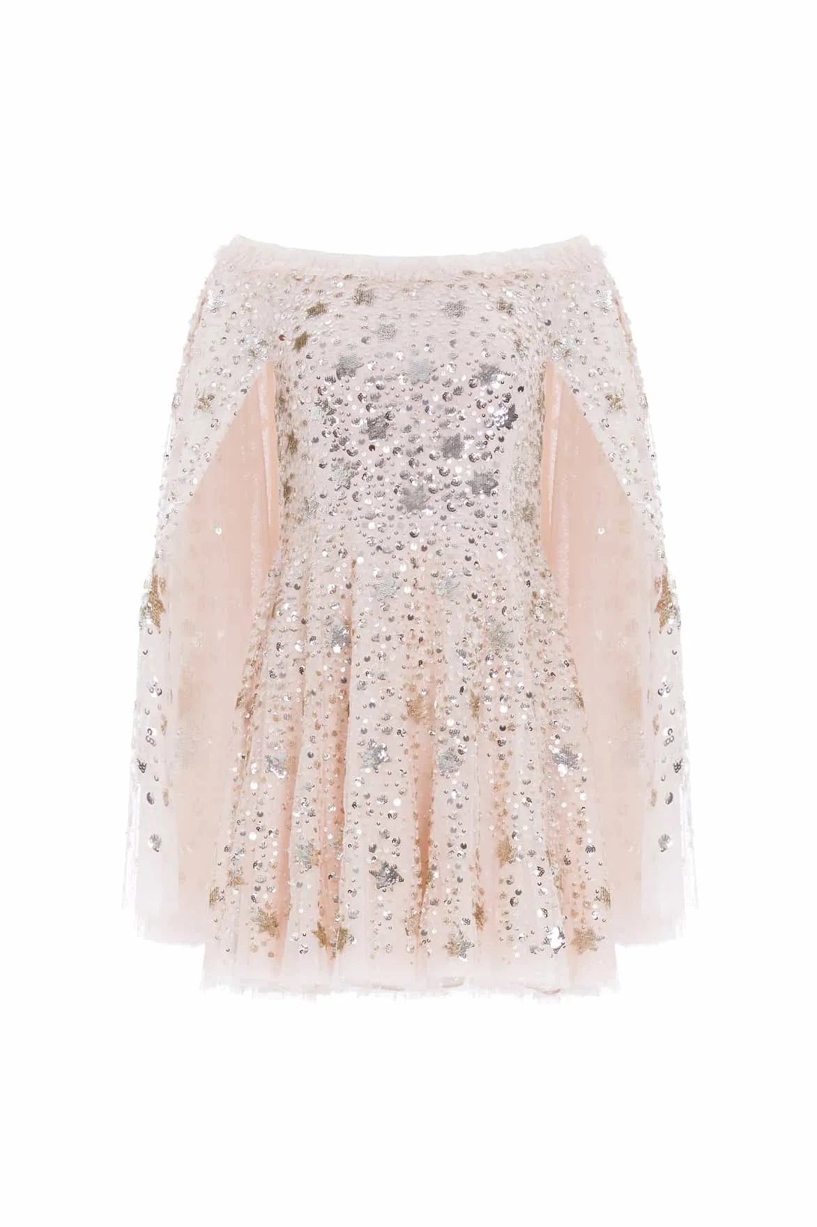 Shooting Stars Cape Micro Mini Dress Timeless Design