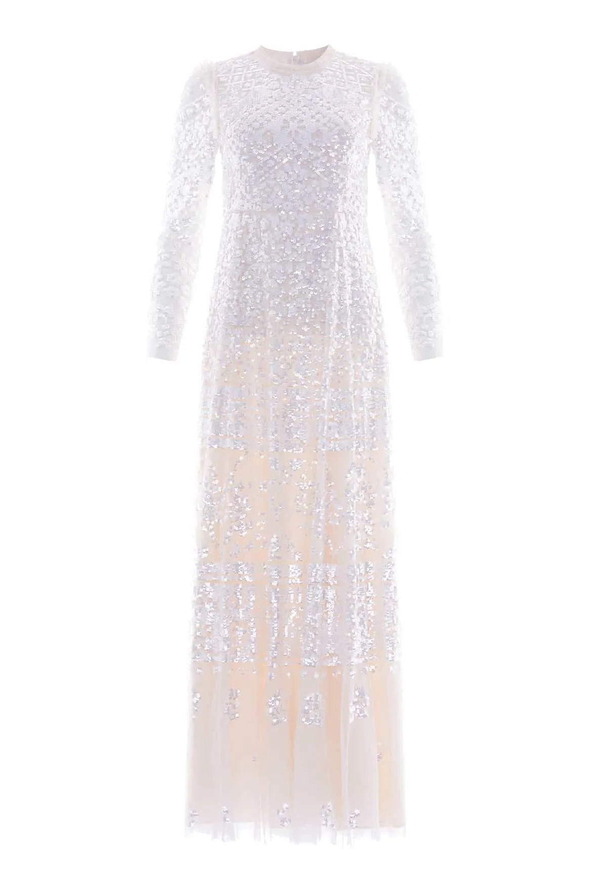 Semi Sheer Chill Fashion Aurora Gown