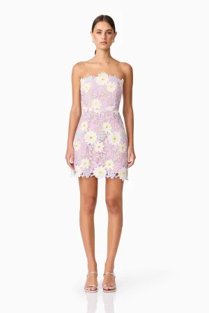 Sigrid Strapless Mini Dress in Purple Weekend Favorite Perfect Mood