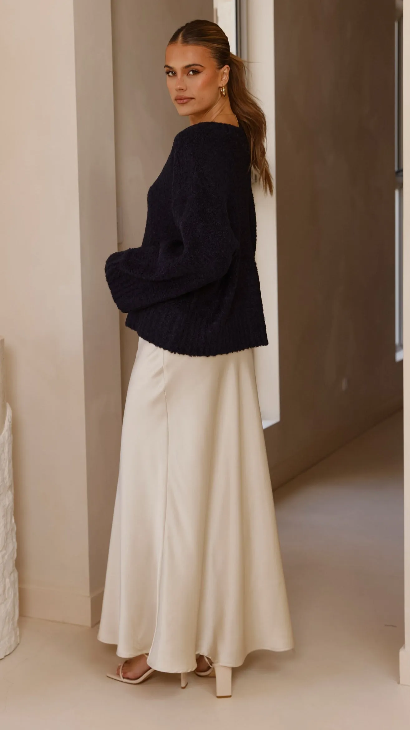 Silas Knit Top - Navy Active Wear