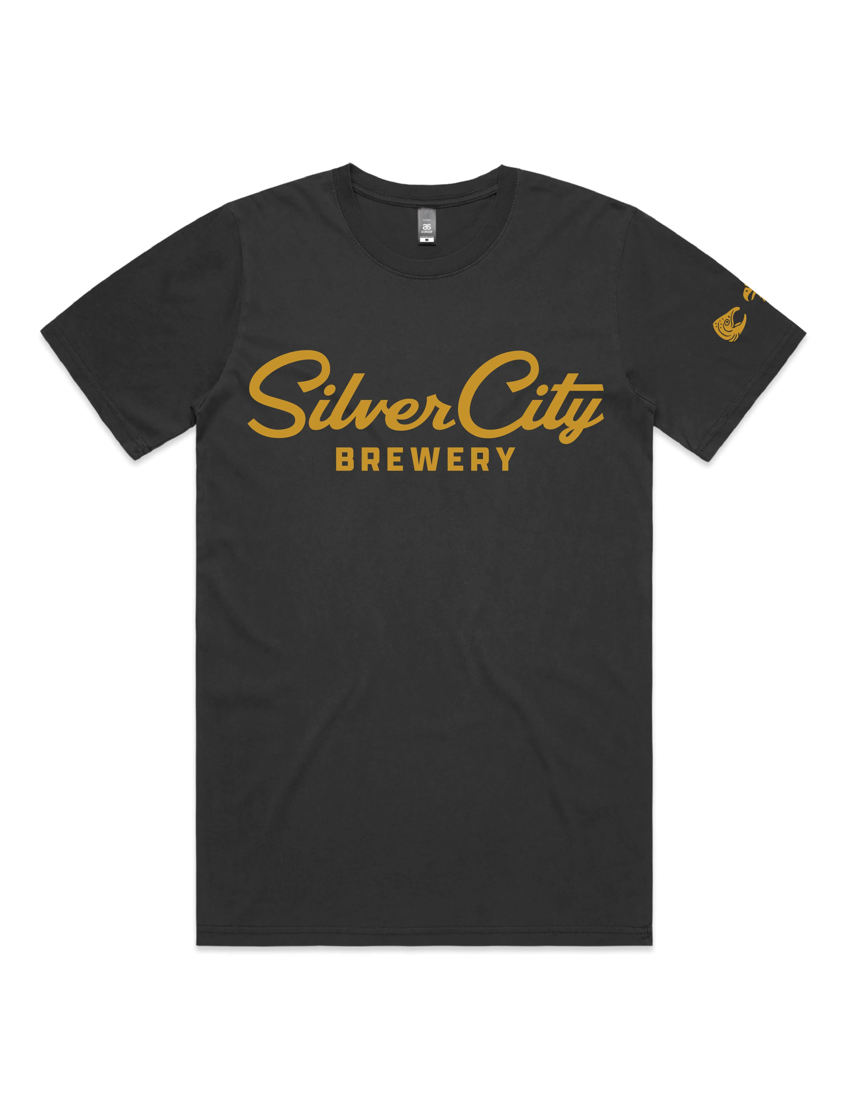 WrinkleResistant Active Look Silver City Brewery ?? Faded Black Tee