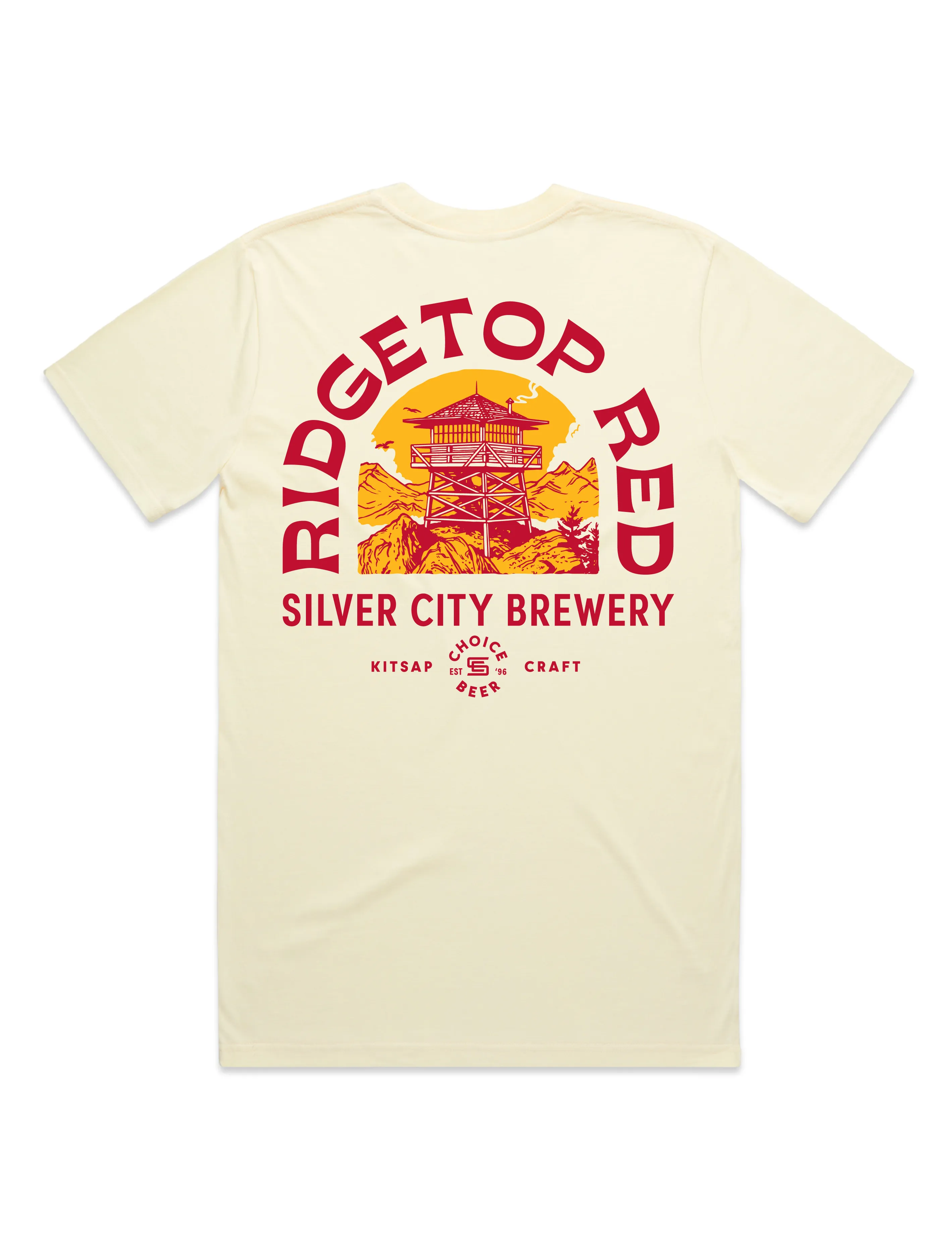 Silver City Brewery ?? Ridgetop Red Tee Timeless Design Odor-resistant