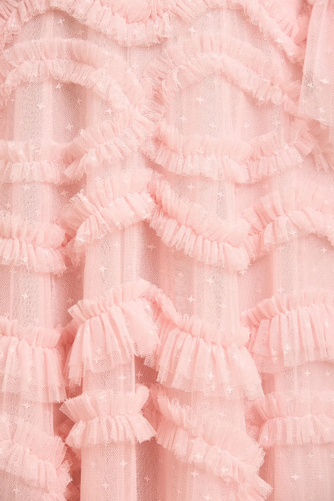 Smile Soft Garden Scene Bronte Off-Shoulder Ballerina Dress