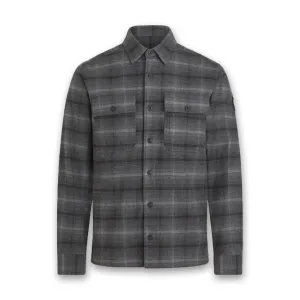 Belstaff - Fallgate Check Shirt in Dark Charcoal Minimal Fit