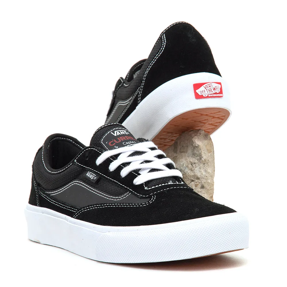 Skate Curren Caples (Black / White / Gum) VBU Dual Density Foam Layers Play Hard