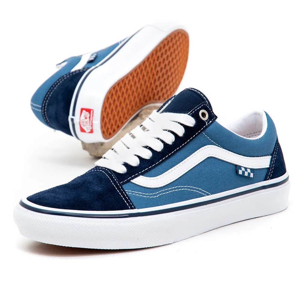 Microfiber Lining Skate Old Skool (Navy / White) VBU