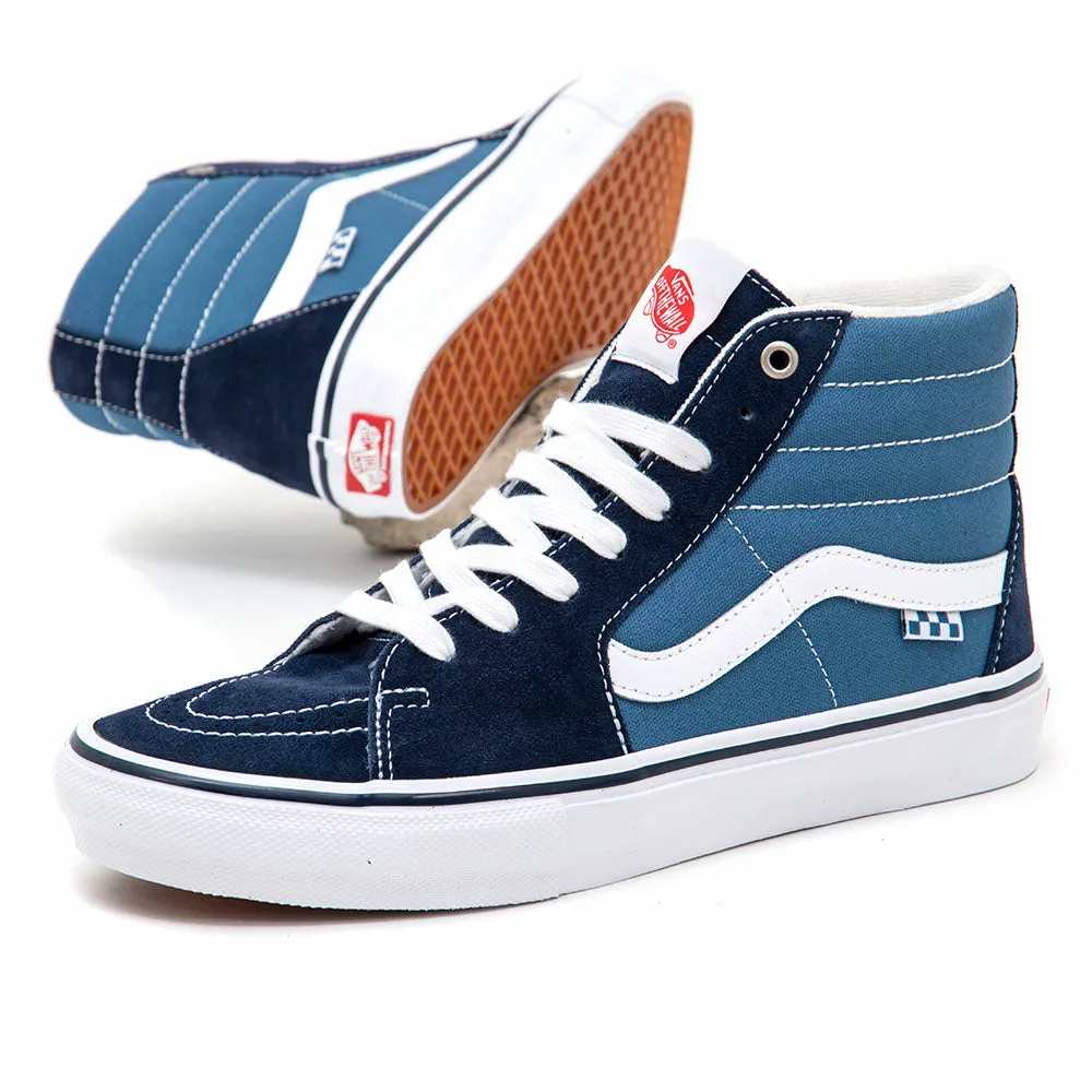 Durable Stitching Rebound Technology Skate Sk8-Hi (Navy / White) VBU