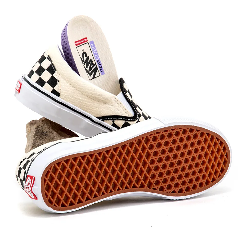 Sturdy Build Skate Slip-On (Checkerboard) Black / Off White VBU