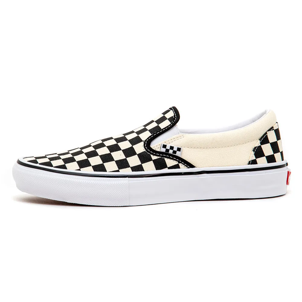 Skate Slip-On (Checkerboard) Black / Off White VBU Dance Mode