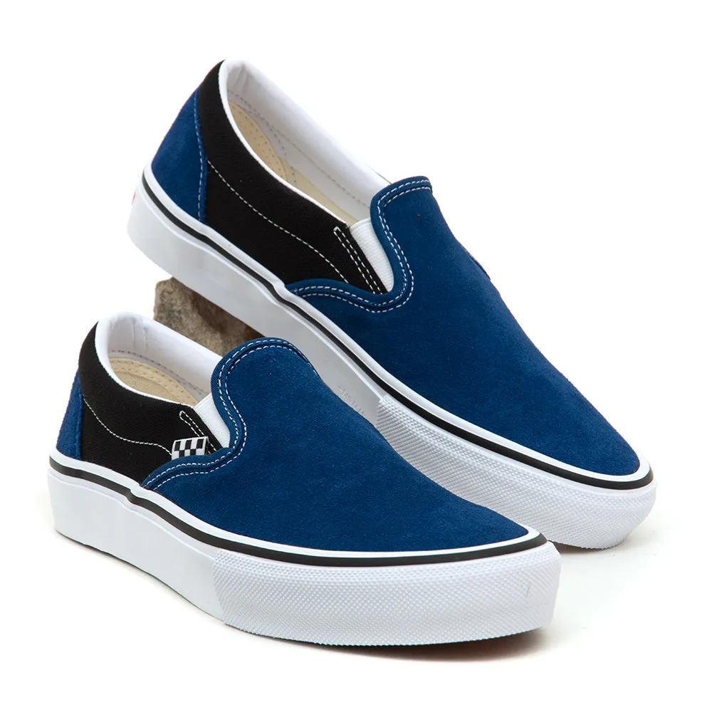 Shiny Tone Cold Safe Skate Slip-On (Sport Blue / Black) VBU