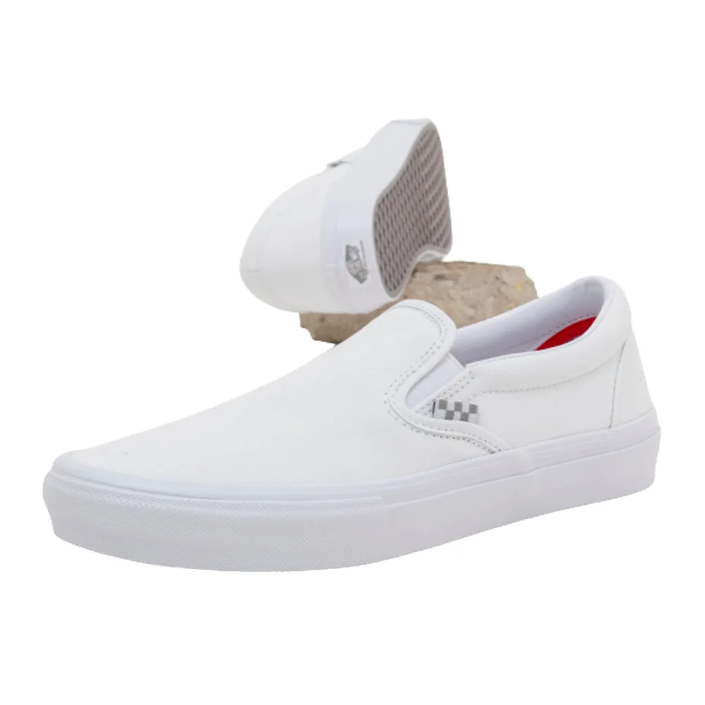 Skate Slip-On (True White) VBU Orthopedic Foam Ultra Light Airport Travel