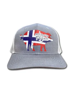 Hygroscopic Fiber Slim fit clothing Slippery Pig ?? Norway Snapback Trucker Hat
