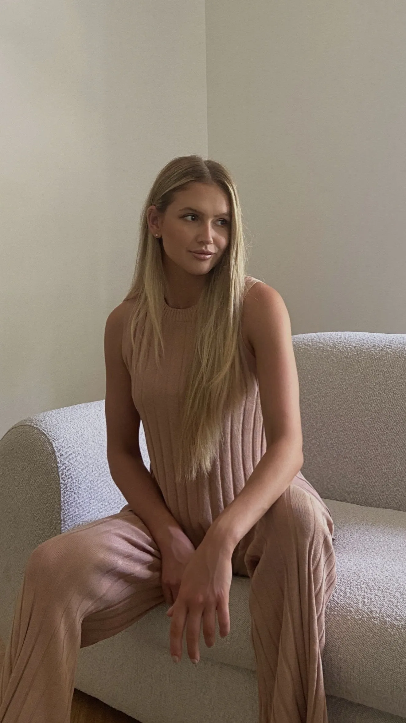 Megan Knit Top - Camel Trendy Cut Hero Fit