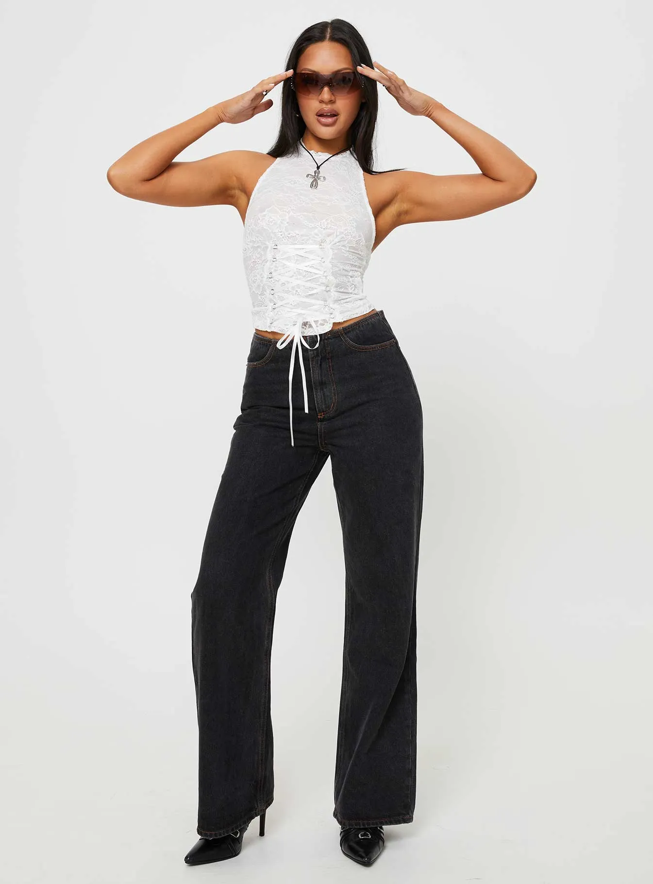 Practical Magic Jeans Charcoal Spring Attire Everyday Comfort