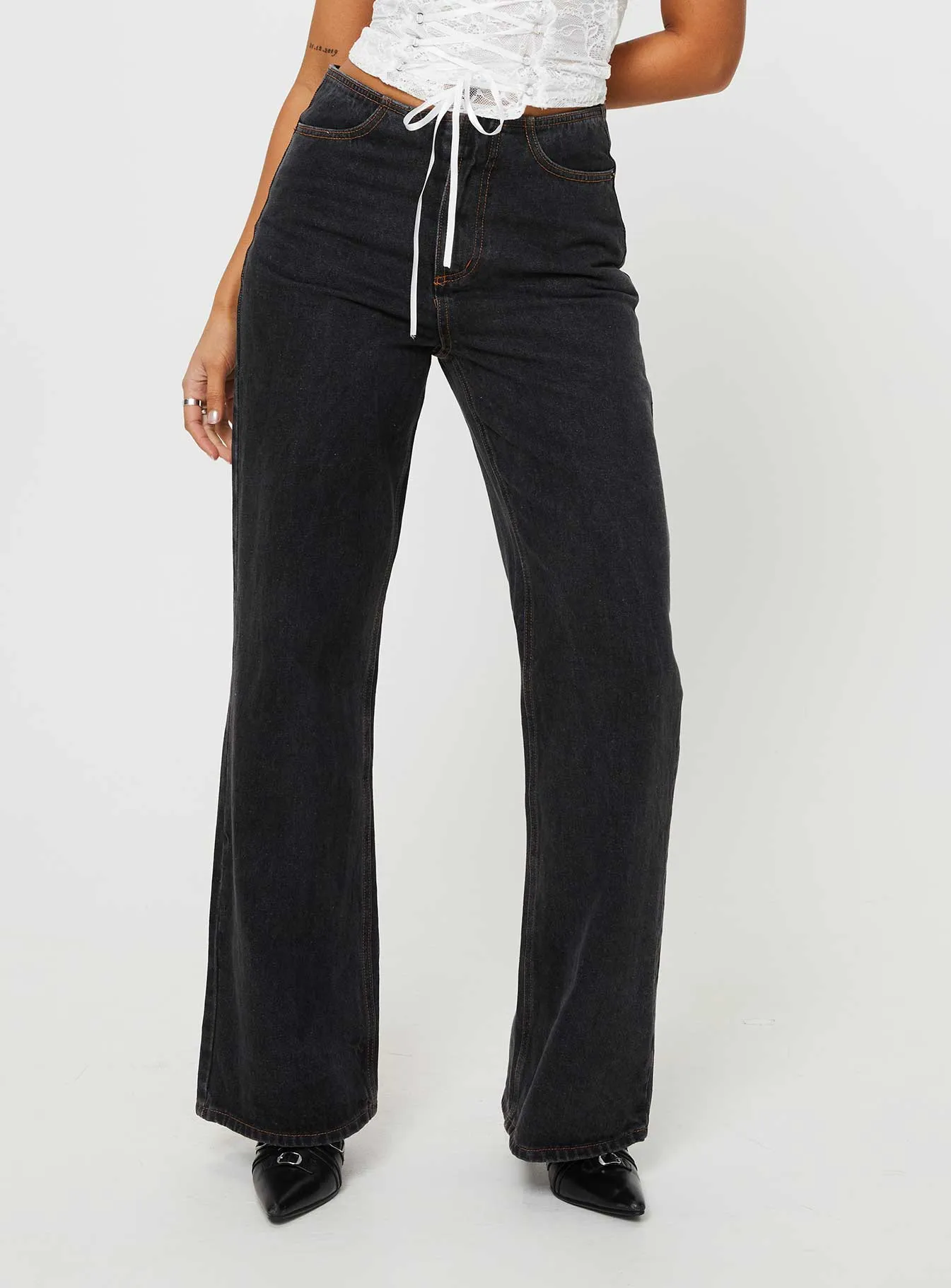 Practical Magic Jeans Charcoal Outfit Formula High Waist