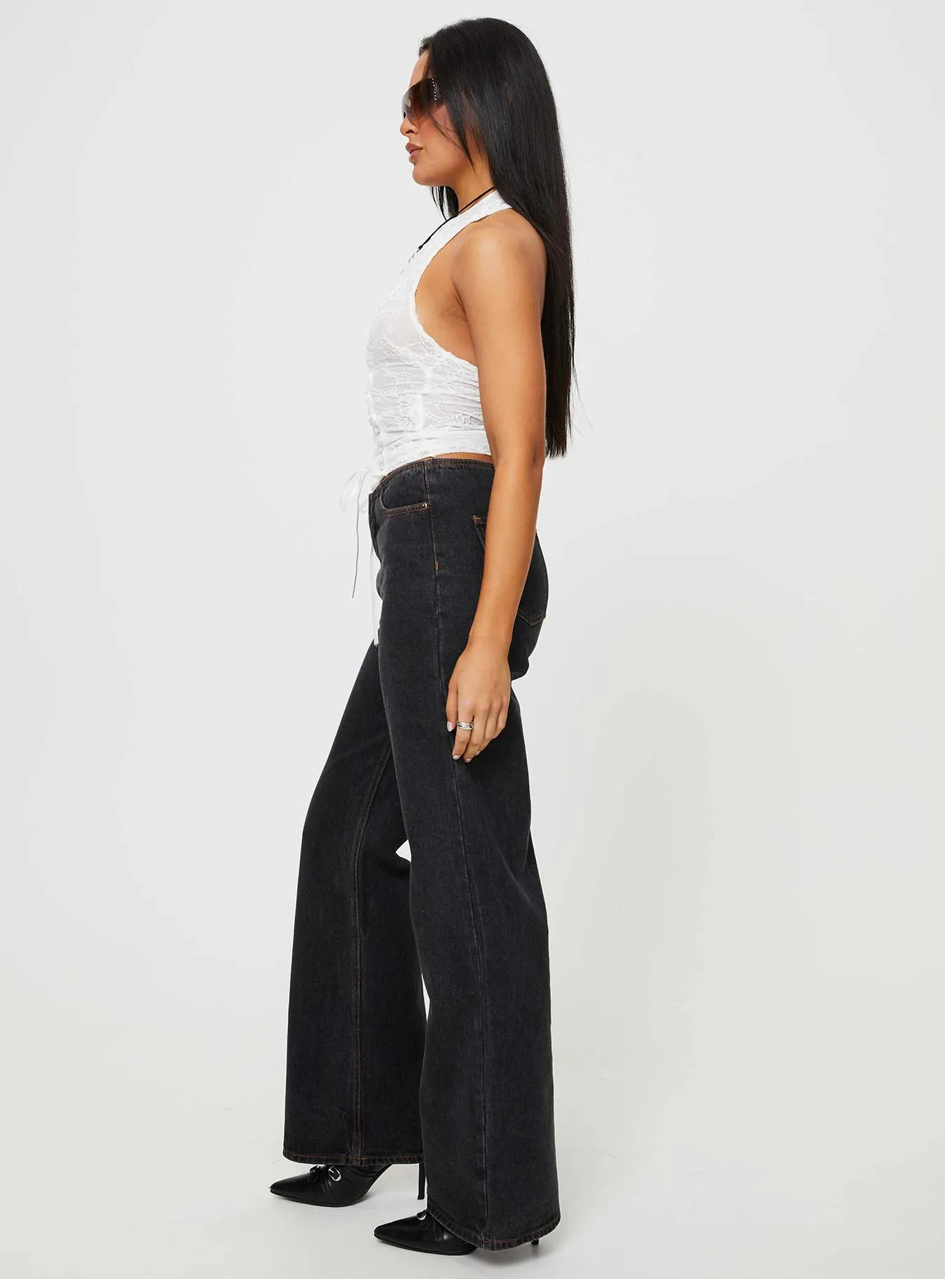 Loose Smooth Shopping Day Practical Magic Jeans Charcoal