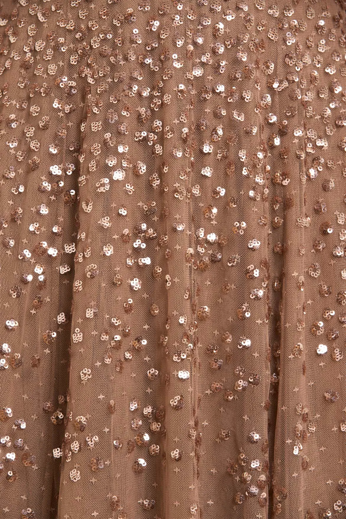 Daily Flex Romantic Soft Leila Dot V-Neck Cape Ankle Gown